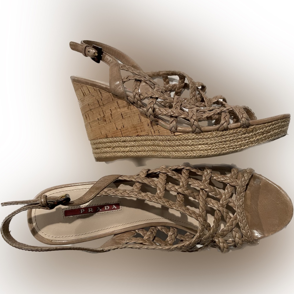 Prada wedge sandals